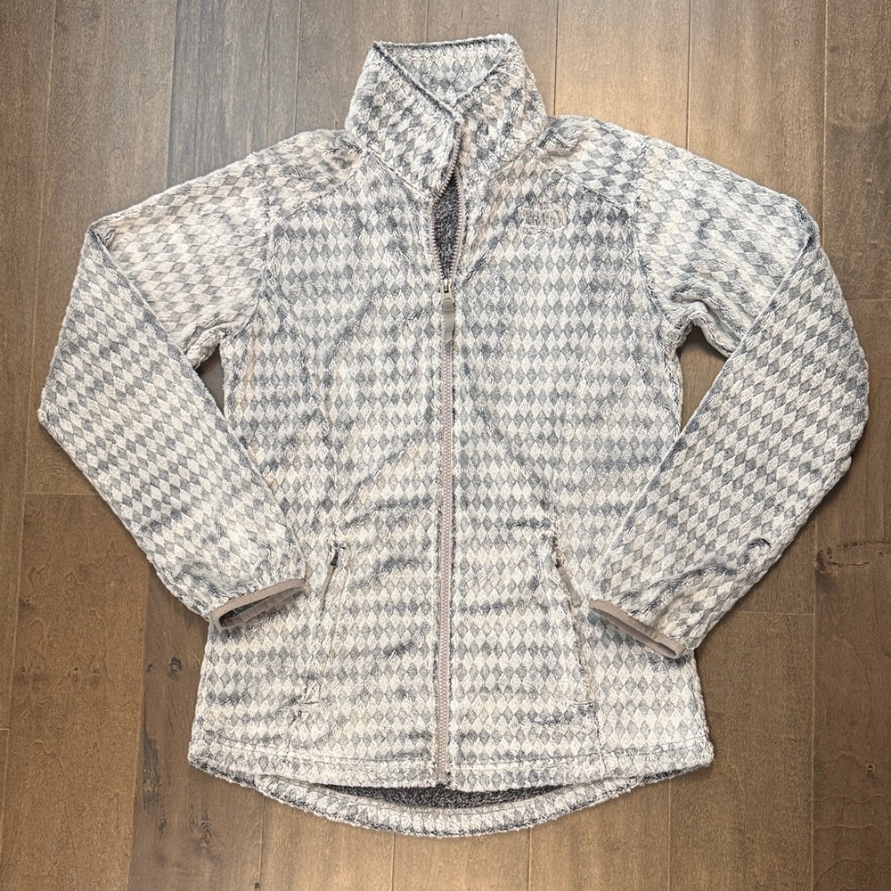The North Face Kids Gray Diamond Fleece Jacket